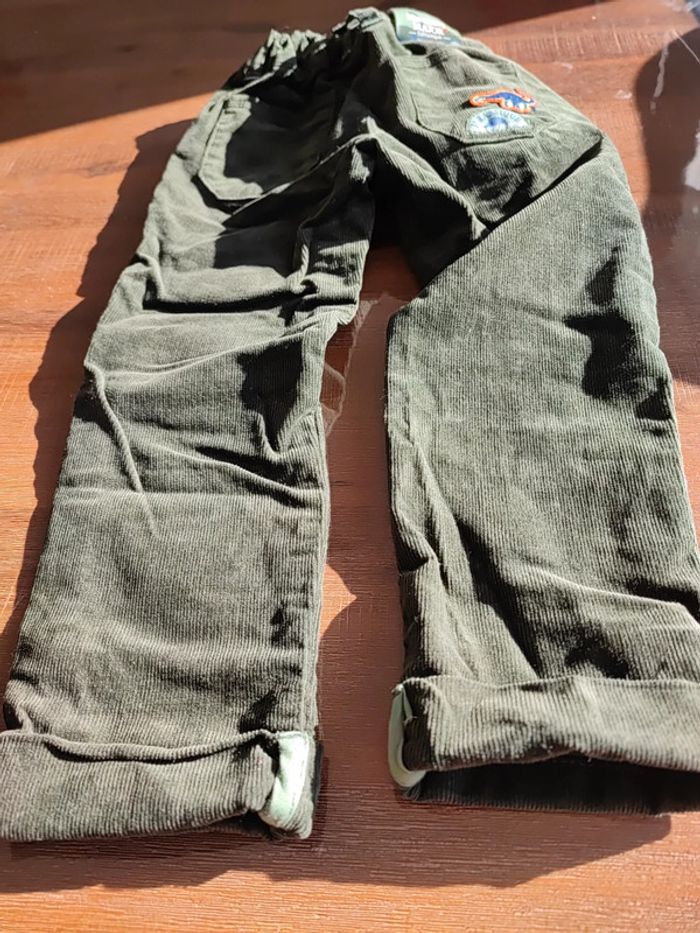 Pantalon velours kaki - photo numéro 6