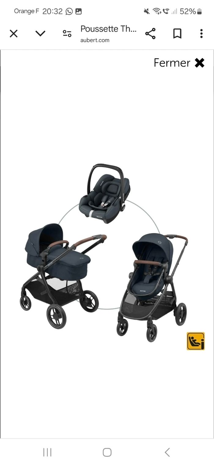 Poussette 3 en 1 maxi cosy - photo numéro 8
