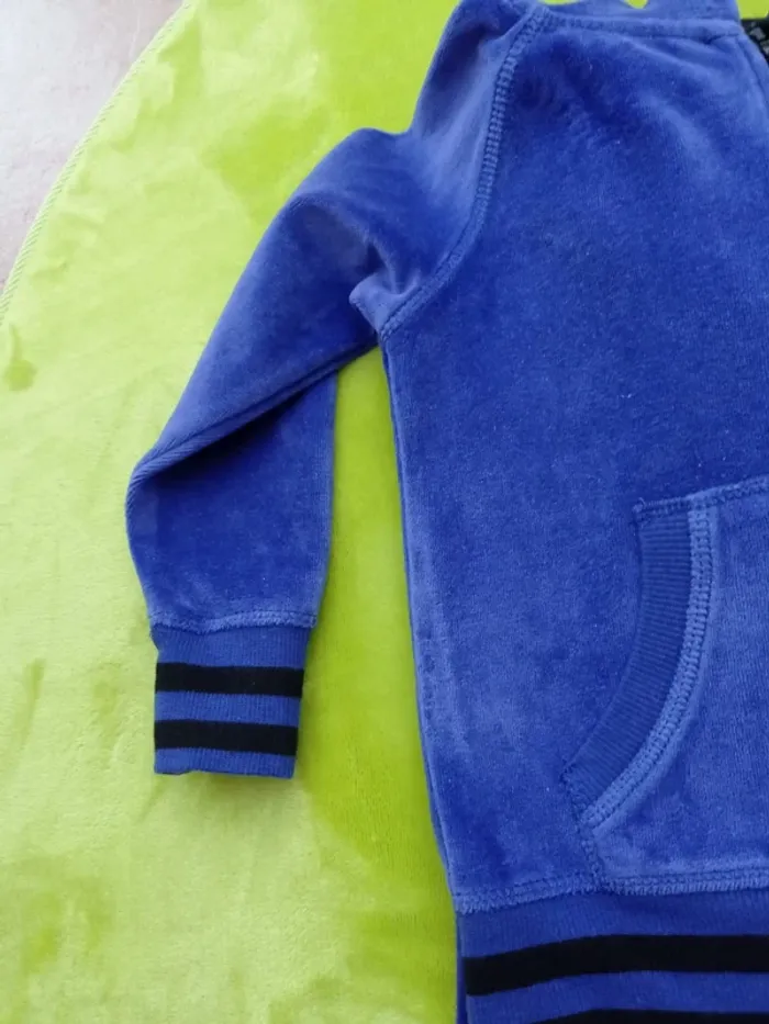 Ensemble violet en velours 3/4ans - photo numéro 4