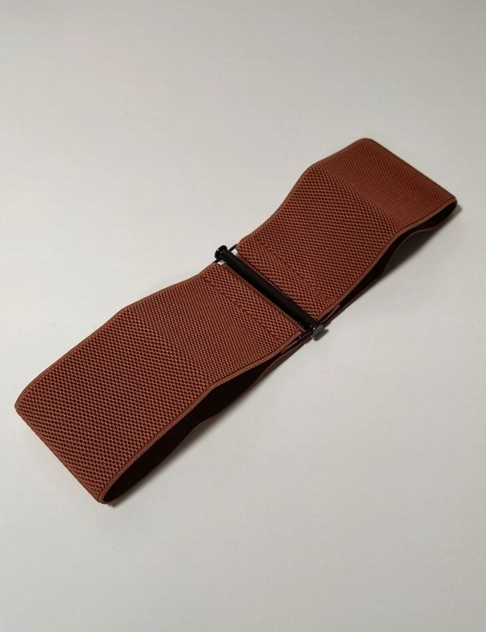 Ceinture élastiquée marron - photo numéro 4