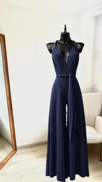 Combi bleu marine positions multiples dos nu faite en france pour l’été