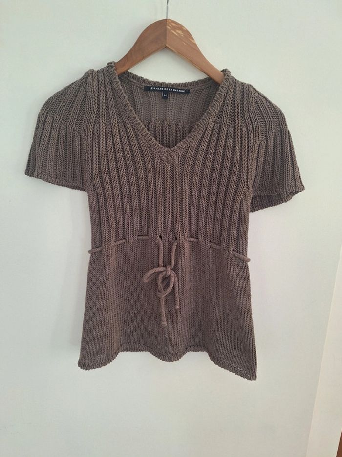 Pull haut t shirt tricot le phare de la baleine femme M 38