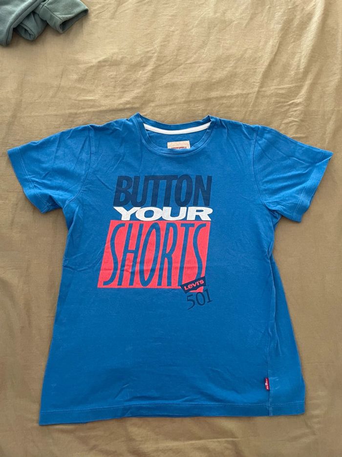 T-shirt Levi's bleu manches courtes 12 ans