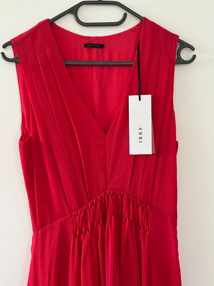 Robe longue corail Ikks taille 34 - photo numéro 2