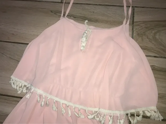 Robe à volant rose M/L - photo numéro 4