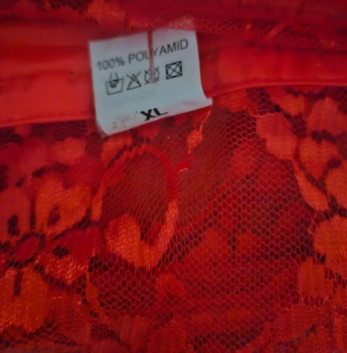 Bustier guêpière rouge Création Richard Fhal Taille XL Neuf - photo numéro 5