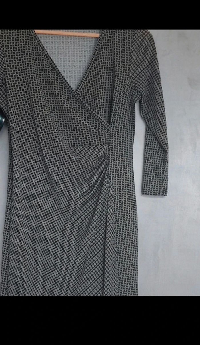 Robe portefeuille grise Promod - photo numéro 3