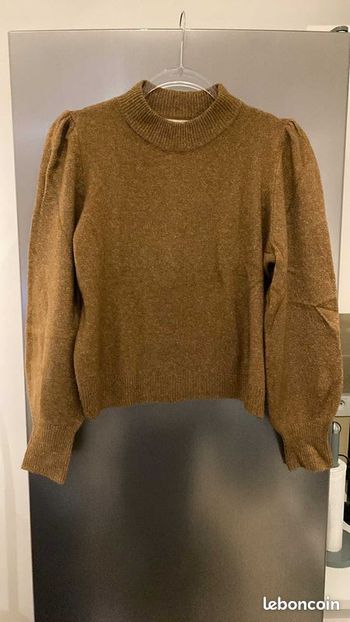 Pull Chaud Beige Foncé Marron JDY Taille S Neuf