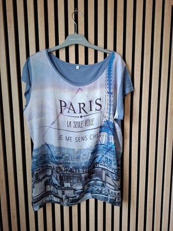 Tee shirt imprimé Paris T 46