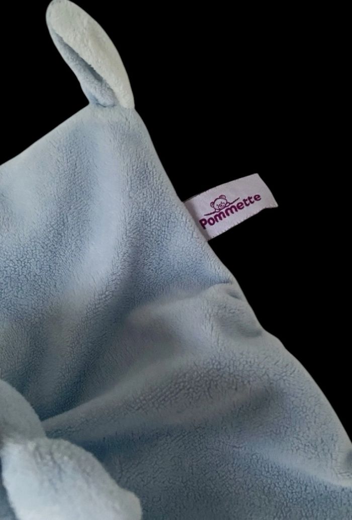 ❤️ Doudou Mouchoir Plat Chien  POMMETTE Intermarché Bleu Sweet Dream - photo numéro 2