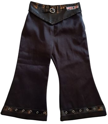 Pantalon satin et cuir fille 4 ans TBE