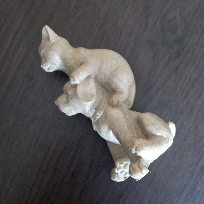 Petite statuette chien/chat - photo numéro 3