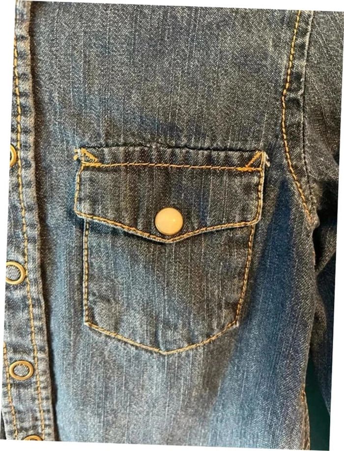 Jolie chemise en jean garçon 4 ans Sergent major - photo numéro 3