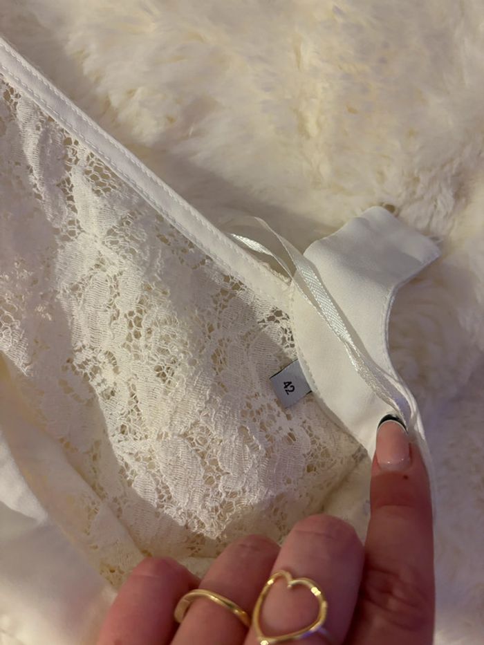 Robe blanche dentelle - photo numéro 4