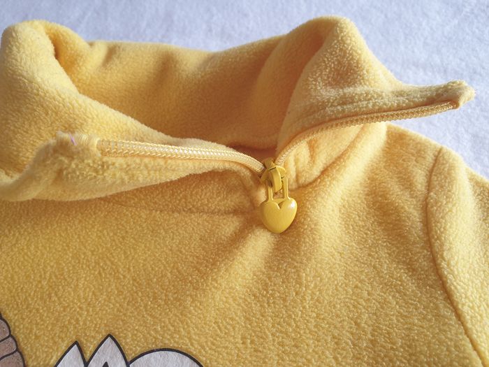 Sweat polaire jaune licorne - T92 - C&A - photo numéro 5