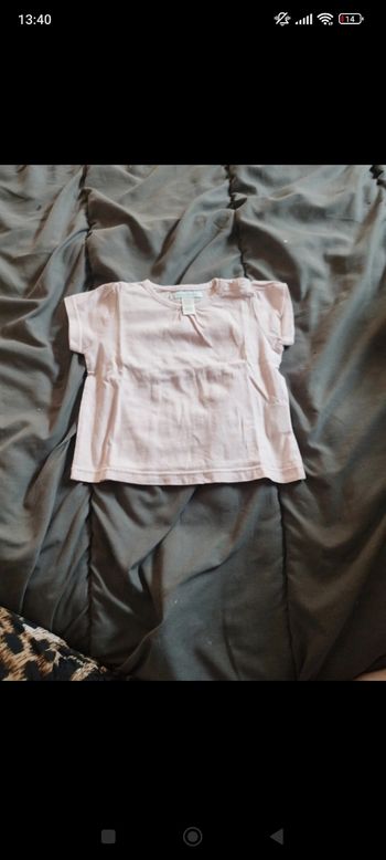 Tee shirt manche courte bébé fille taille 6 mois