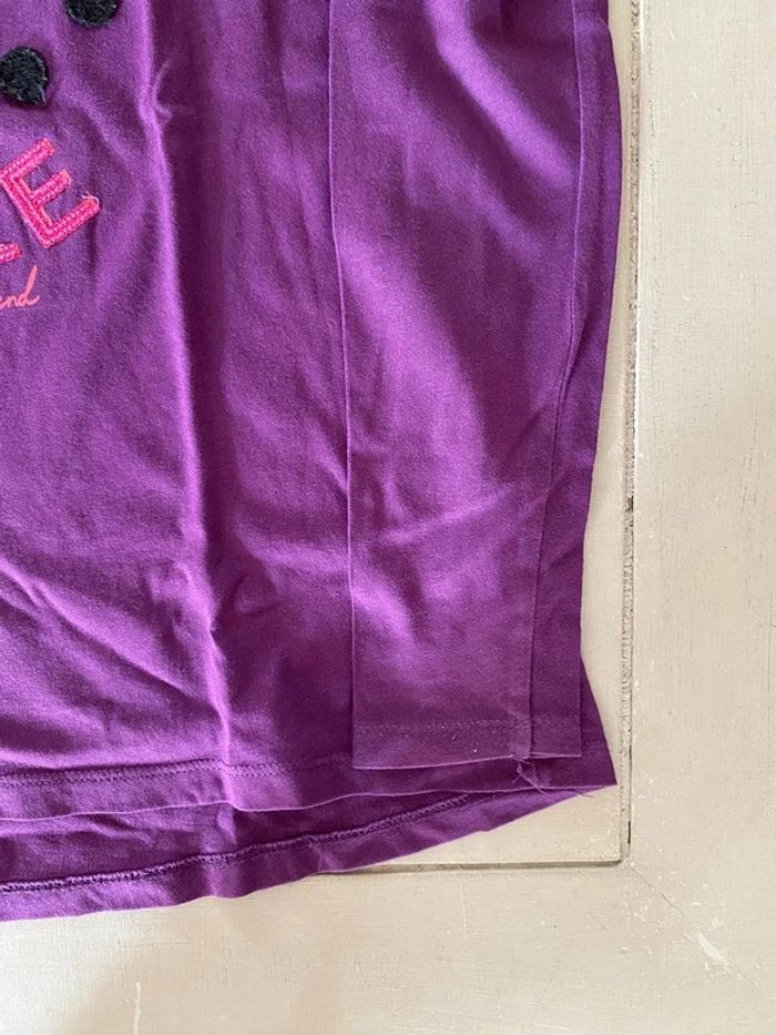Tee shirt desigual manche longue violet 9/10 ans - photo numéro 5