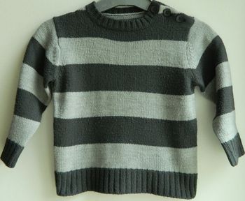 Pull T 24 mois à rayures