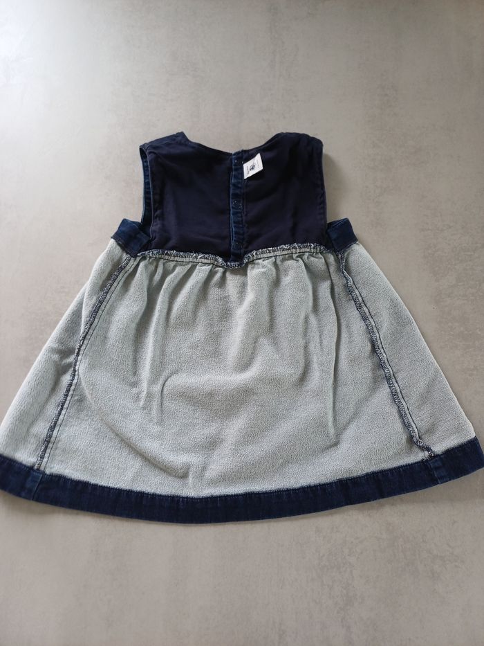 Robe sans manches jean Petit Bateau 24 mois 2 ans comme neuve - photo numéro 4