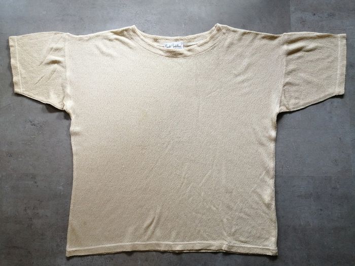 T shirt jaune pale Pascale Goutaland