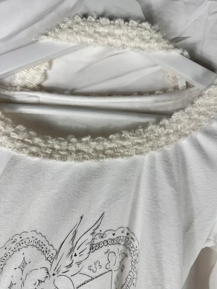Haut à manches longues blanc – YesStyle - photo numéro 3