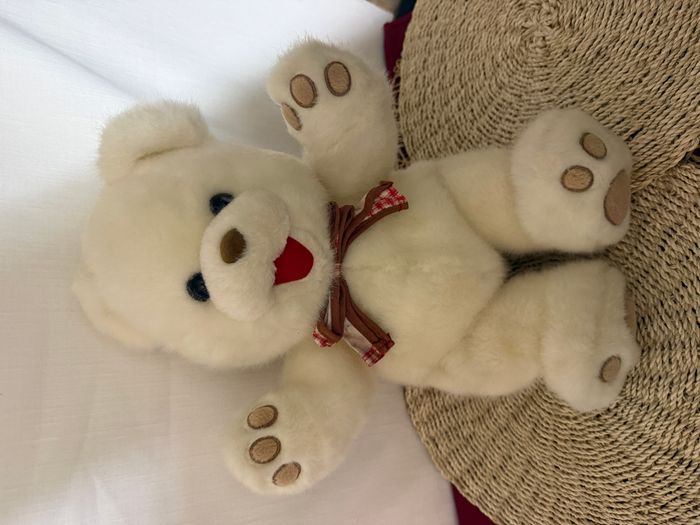 Ours blanc vintage Cuddle Wit non lavé - photo numéro 6