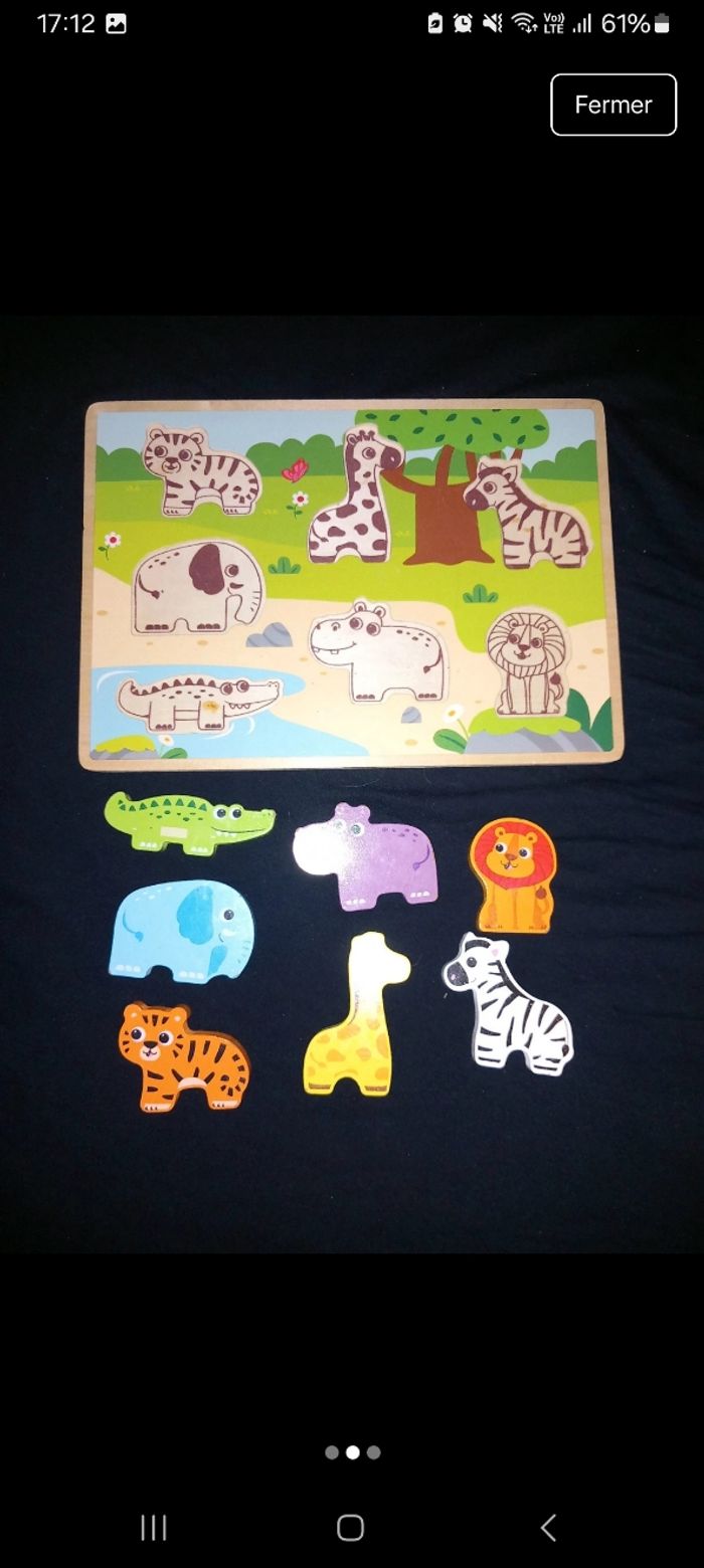 Puzzle en bois bébé - photo numéro 2