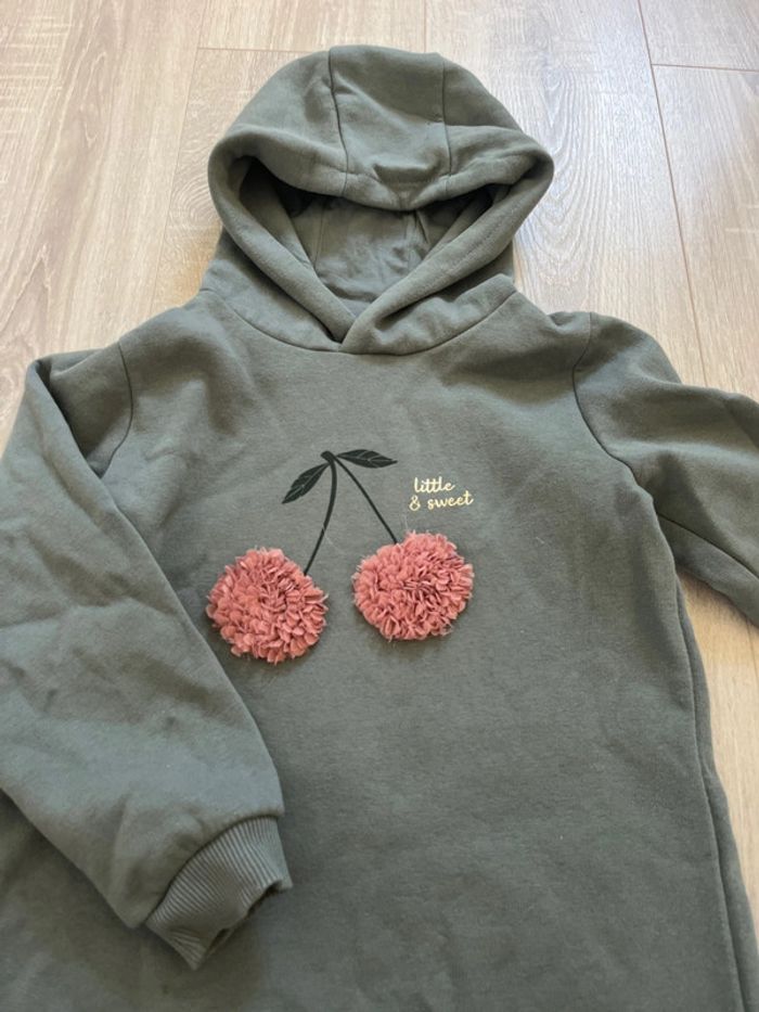 Robe sweat à capuche fille 8 ans - photo numéro 2