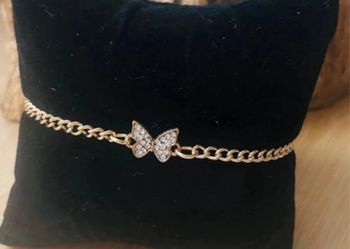 Bracelet strass papillon