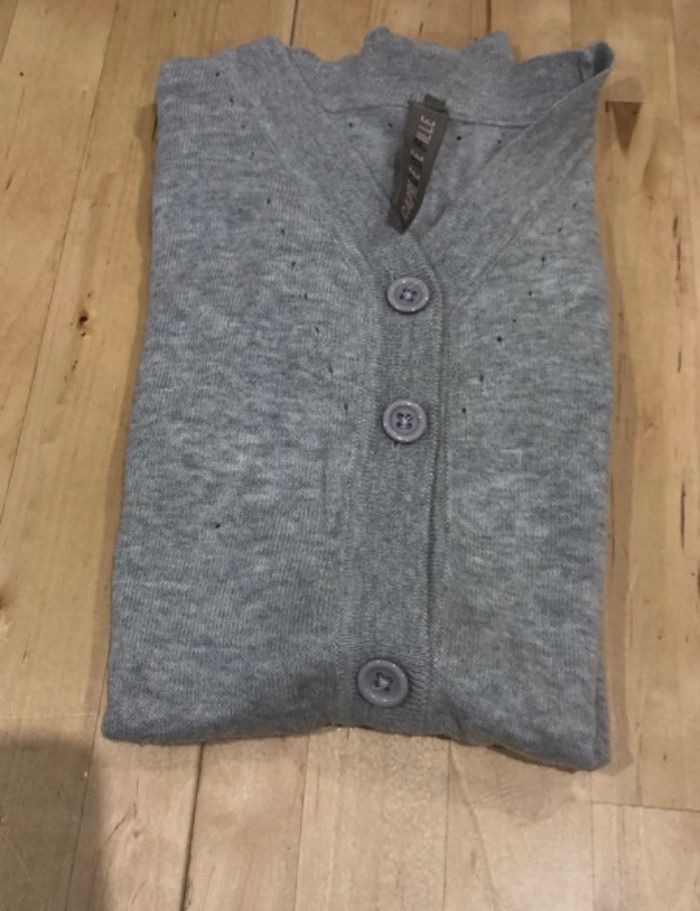 Gilet gris manche courte - photo numéro 8