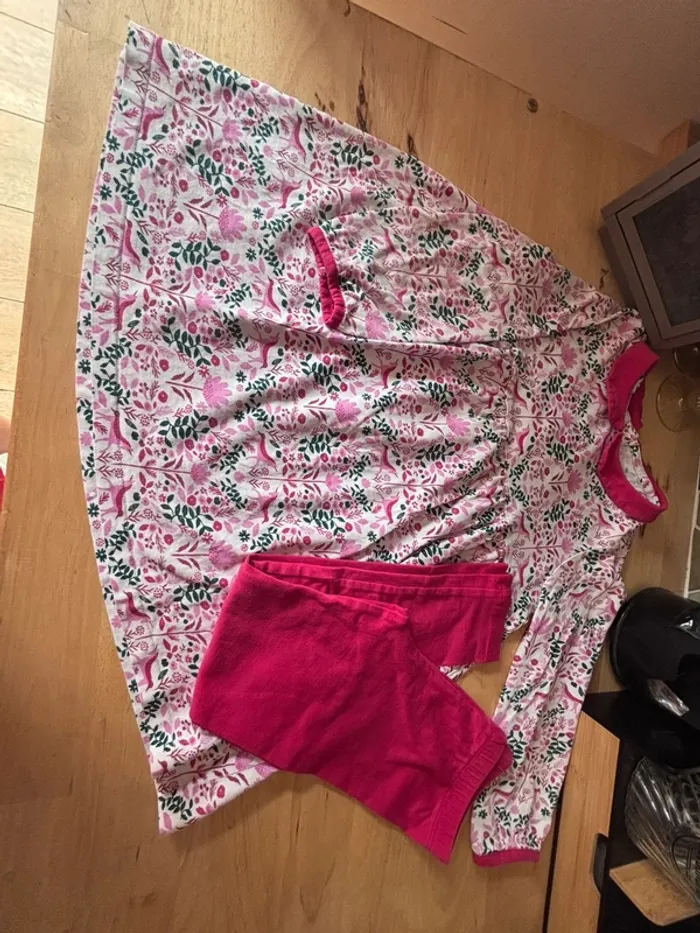 Pyjama chemise de nuit + legging fin • Sergent Major • 5 ans - photo numéro 3