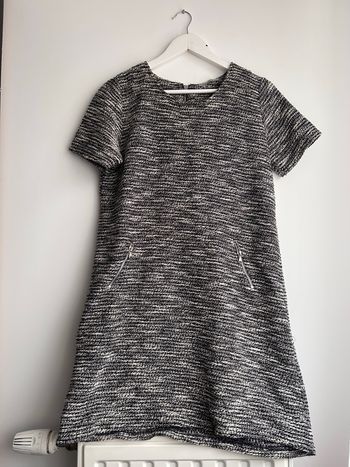 Robe tricoté noir gris Naturally Lyly taille 44
