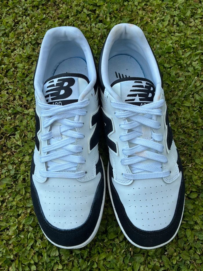 Baskets new balance 480 noir et blanche pointure 43 très bon état avec boîte - photo numéro 5