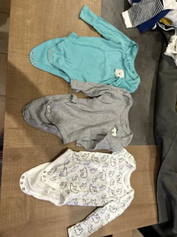 Lot de 3 bodys bébé