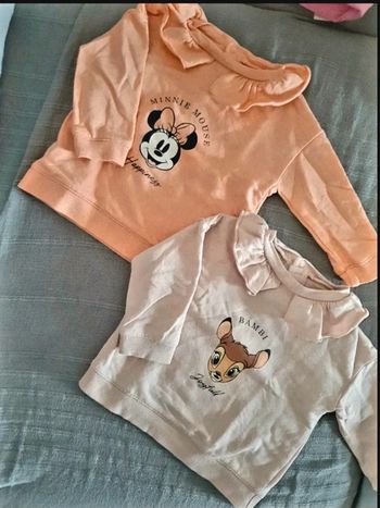 Lot de 2 sweats 6 mois