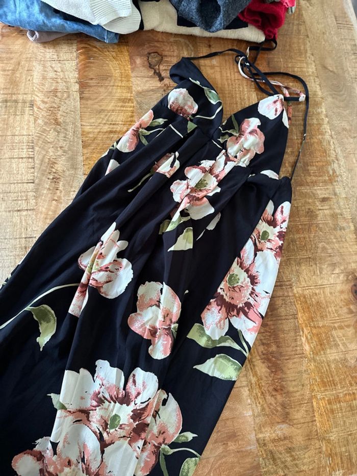 Longue robe fleurie taille M - photo numéro 3