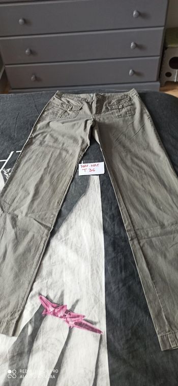 Pantalon vert t. 36 naf naf