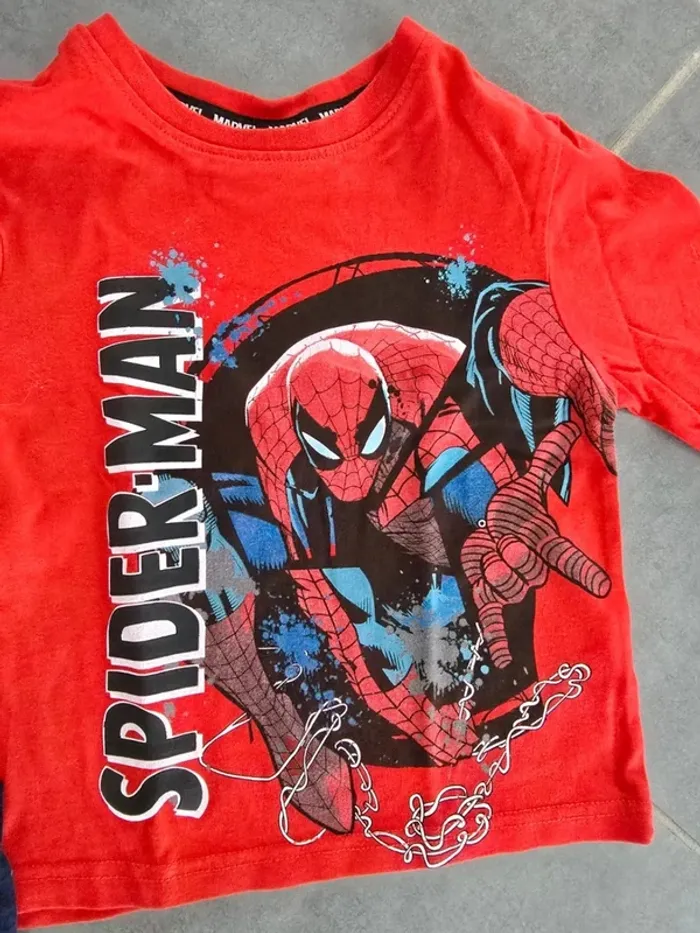 Lot de 2 tee shirts manches longues spiderman - photo numéro 3