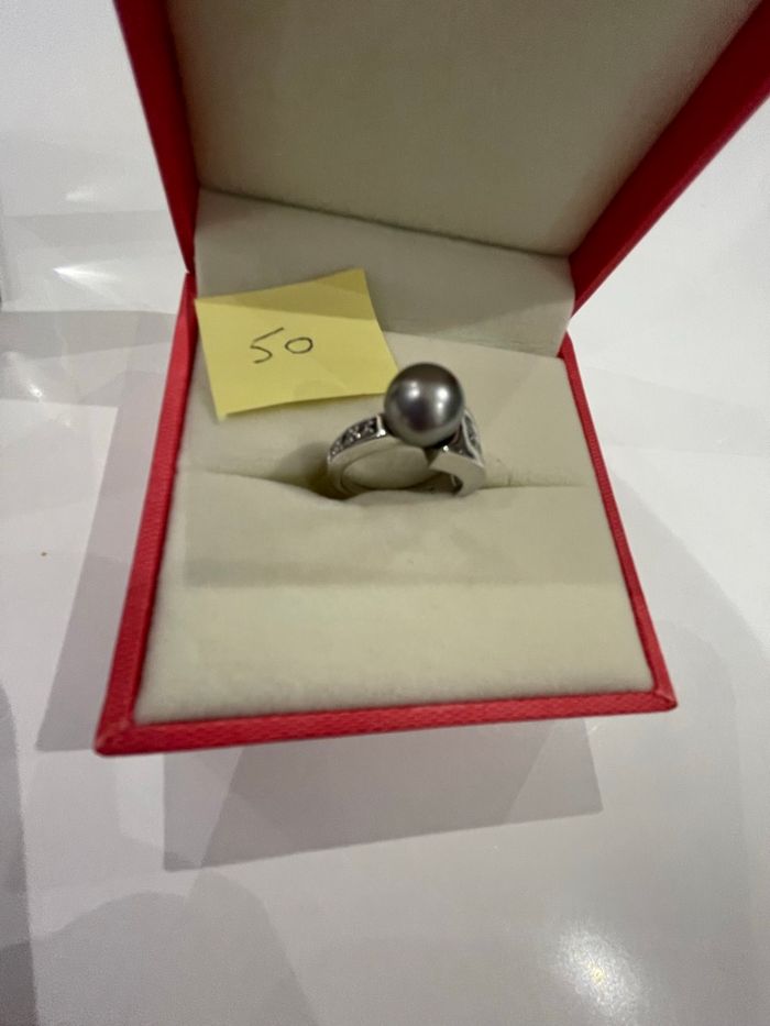 Bague argent avec perle - photo numéro 7