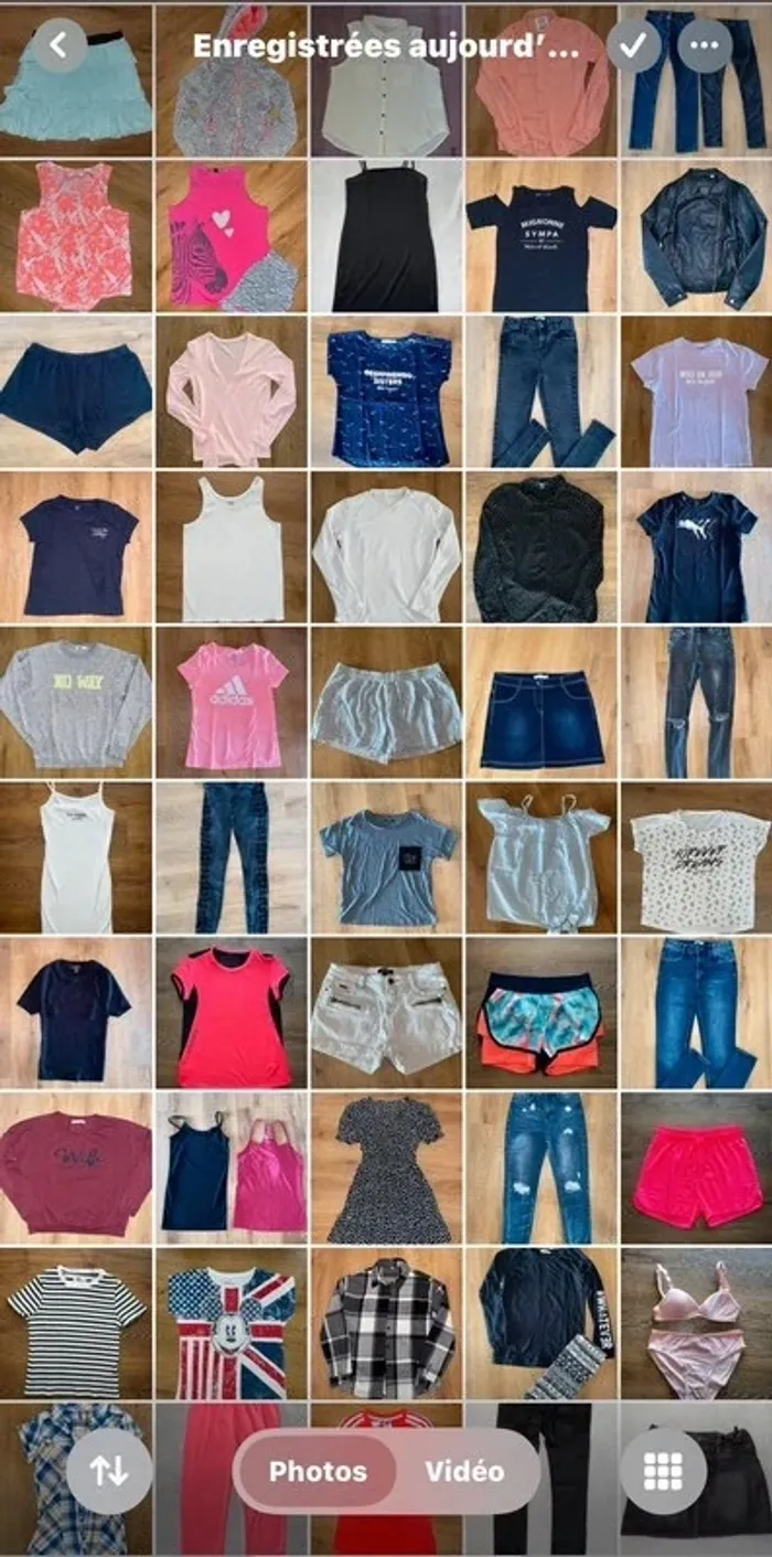 lot 52 vêtements 12 ans