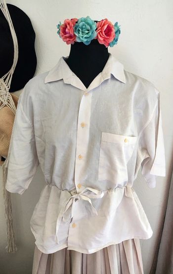 Chemise vintage à volants