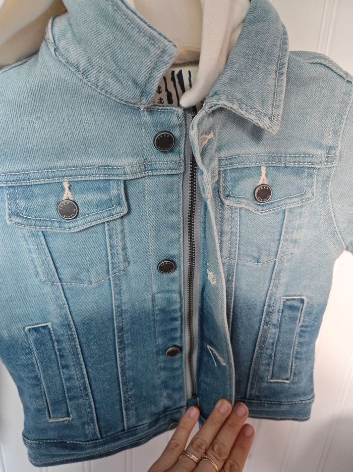 Veste jean neuve IKKS avec étiquette - photo numéro 3