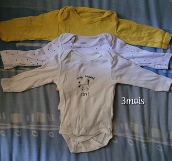 Lot bodies manches longues