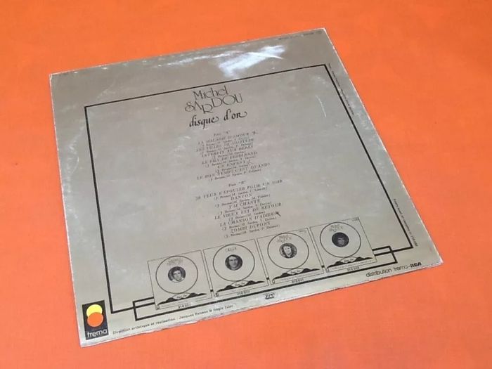 Vinyle 33 tours  Michel Sardou   La Maladie d' amour  disque d' or  (1977)  trema 310030 - photo numéro 5