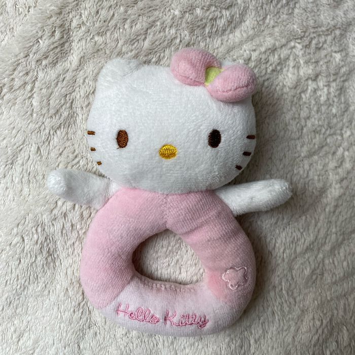Doudou hochet sonore Hello kitty Sanrio