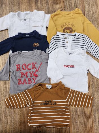 7 t-shirts manches longues
