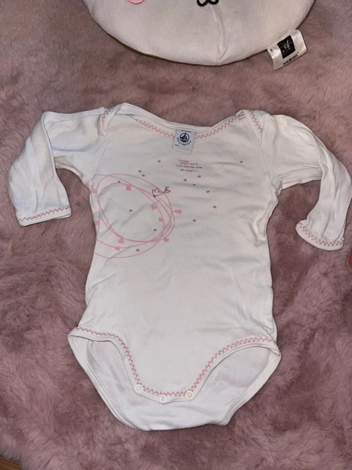 Lot de 3 body petit bateau 6 mois - photo numéro 2