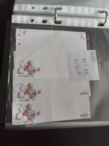 Feuille Diddl rectangulaire 35 0,30€