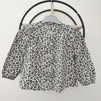 2 3 ans chemise léopard tape a l'oeil 