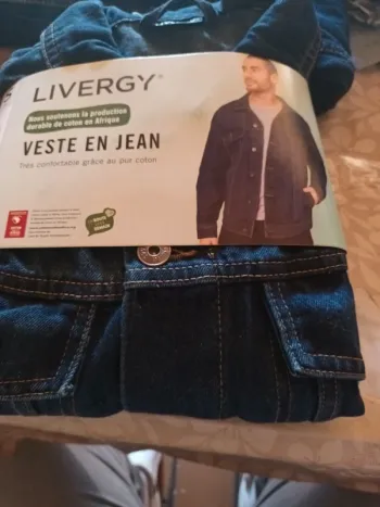 Veste en jean homme taille S